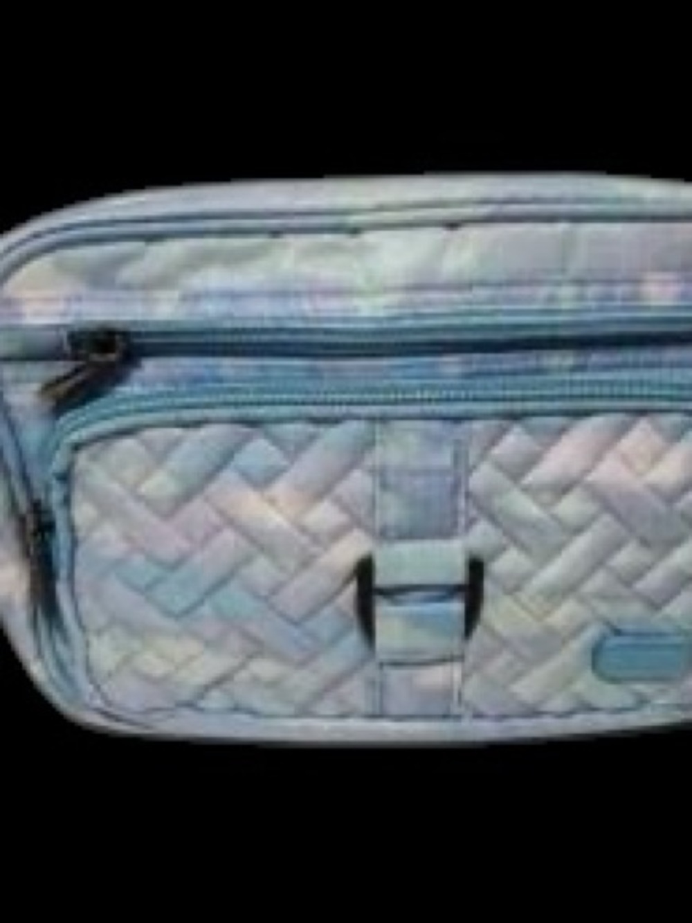 Lug Carousel Crossbody Bag Watercolor Blue Purple Quilted Convertible NWT